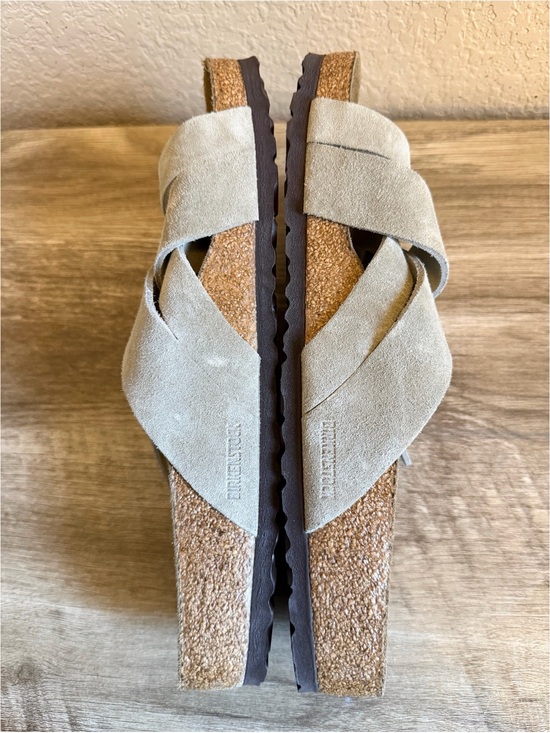 NWOB Birkenstock Lugano Soft Footbed Mens Sandals Size 10 Regular/wide